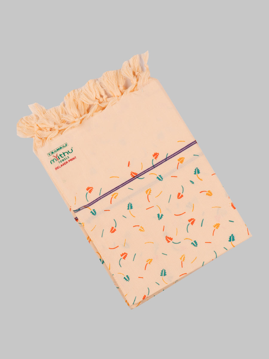 Relaxer Colour Print Bath Towels-Sandal