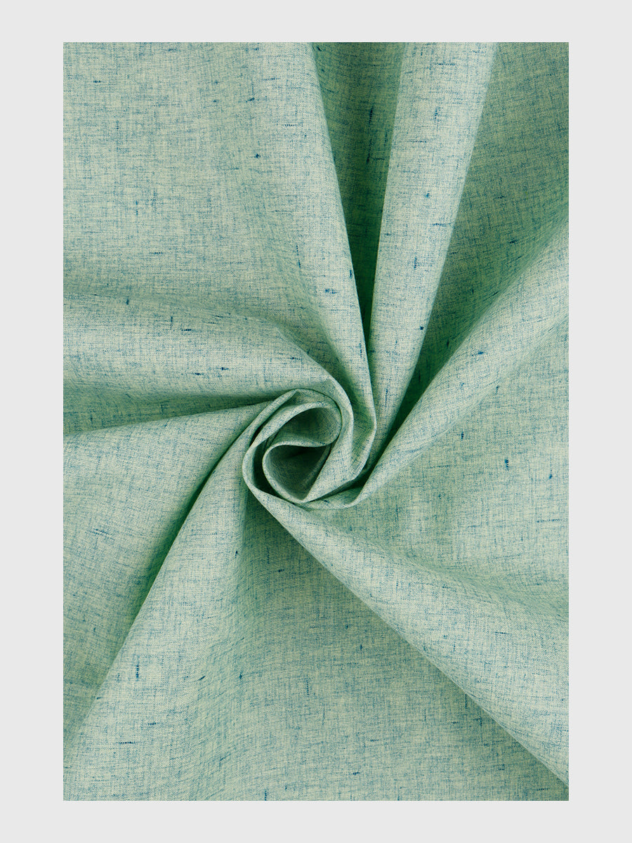 Men Cotton Rich Green Self Design Shirt Fabric Galaxy Art