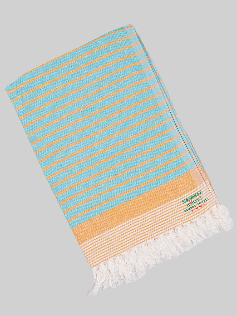 Quick Absorbent & Ultra Soft Bamboo Assorted Colour Hand Towels (Pack of 4)