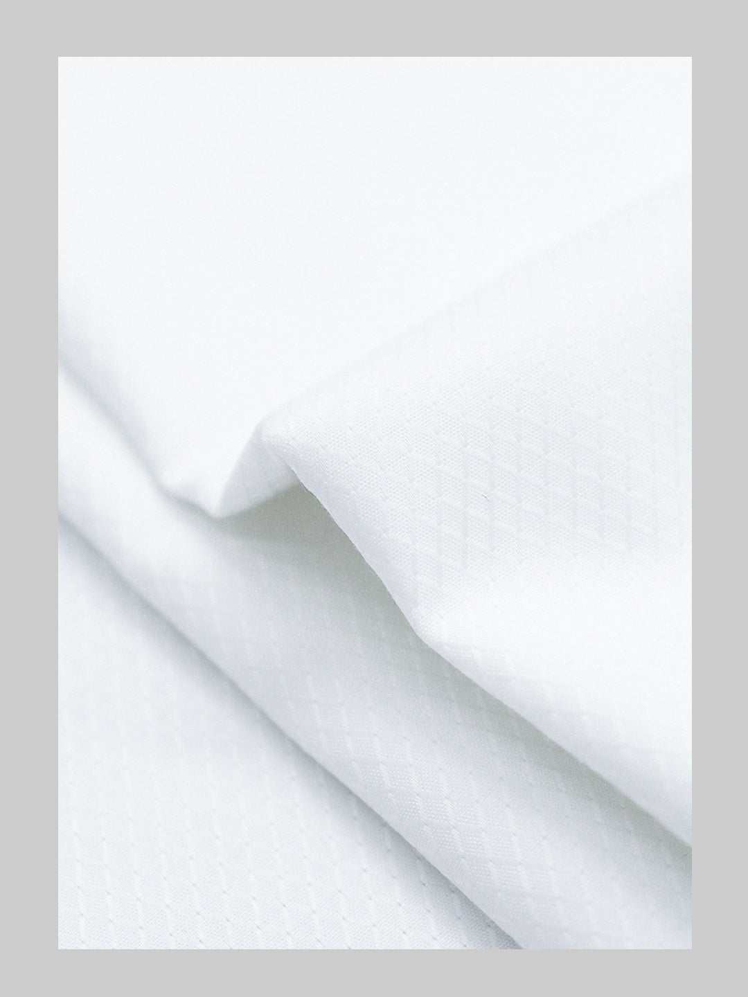 Men 100% Giza Cotton Self Design White Shirt Fabric Mosco Dobby C03