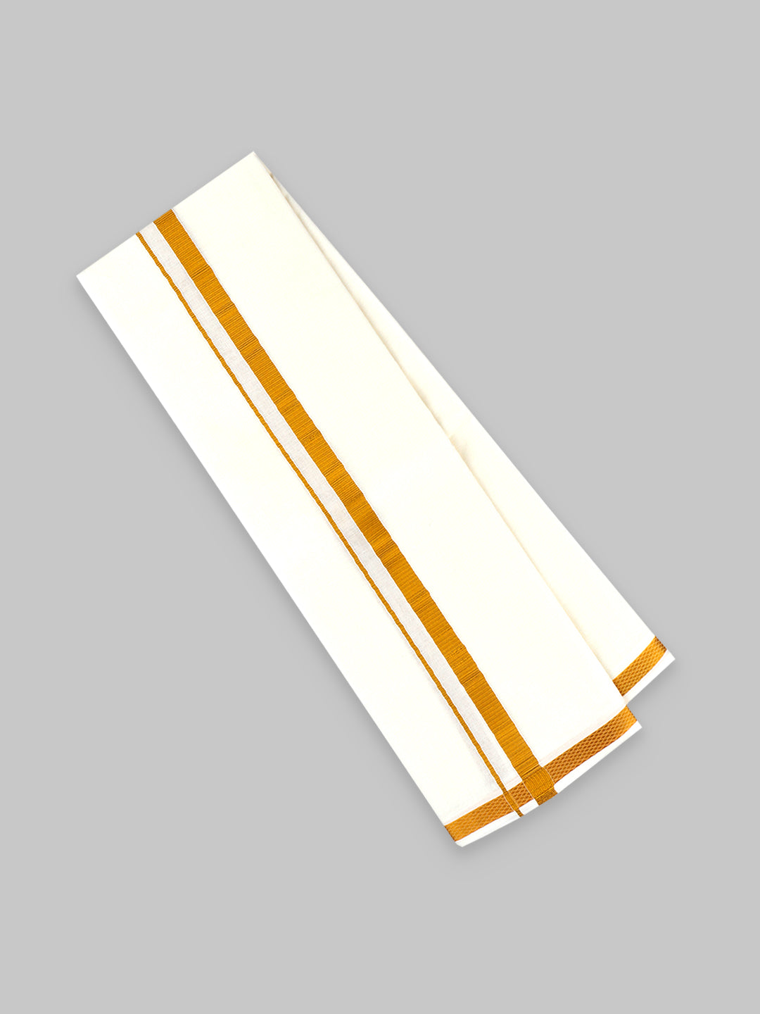Vetha 1/2" inch Jari Towel Cream (Pack of 2)