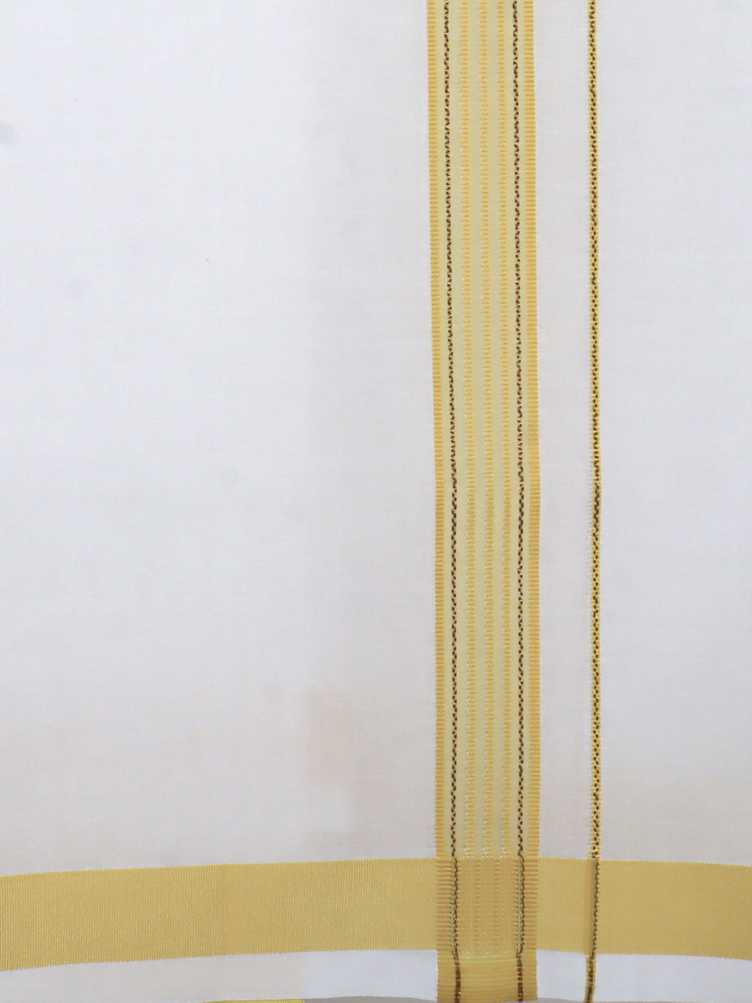 Men Mustard Yellow Medium Length Kurta with Matching Border Dhoti Set KAL20