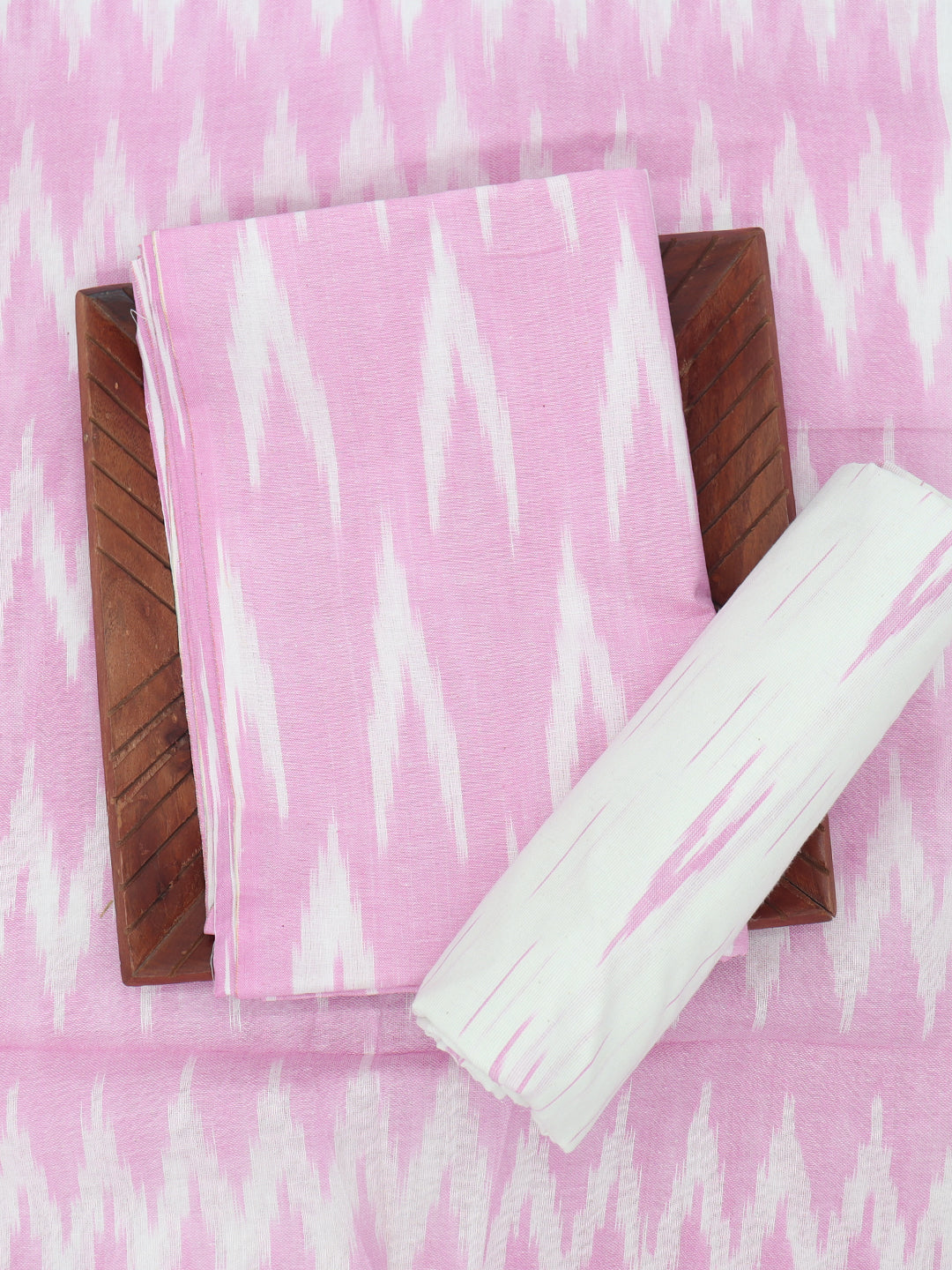 Women Pure Cotton Dress Material Light Pink DM321