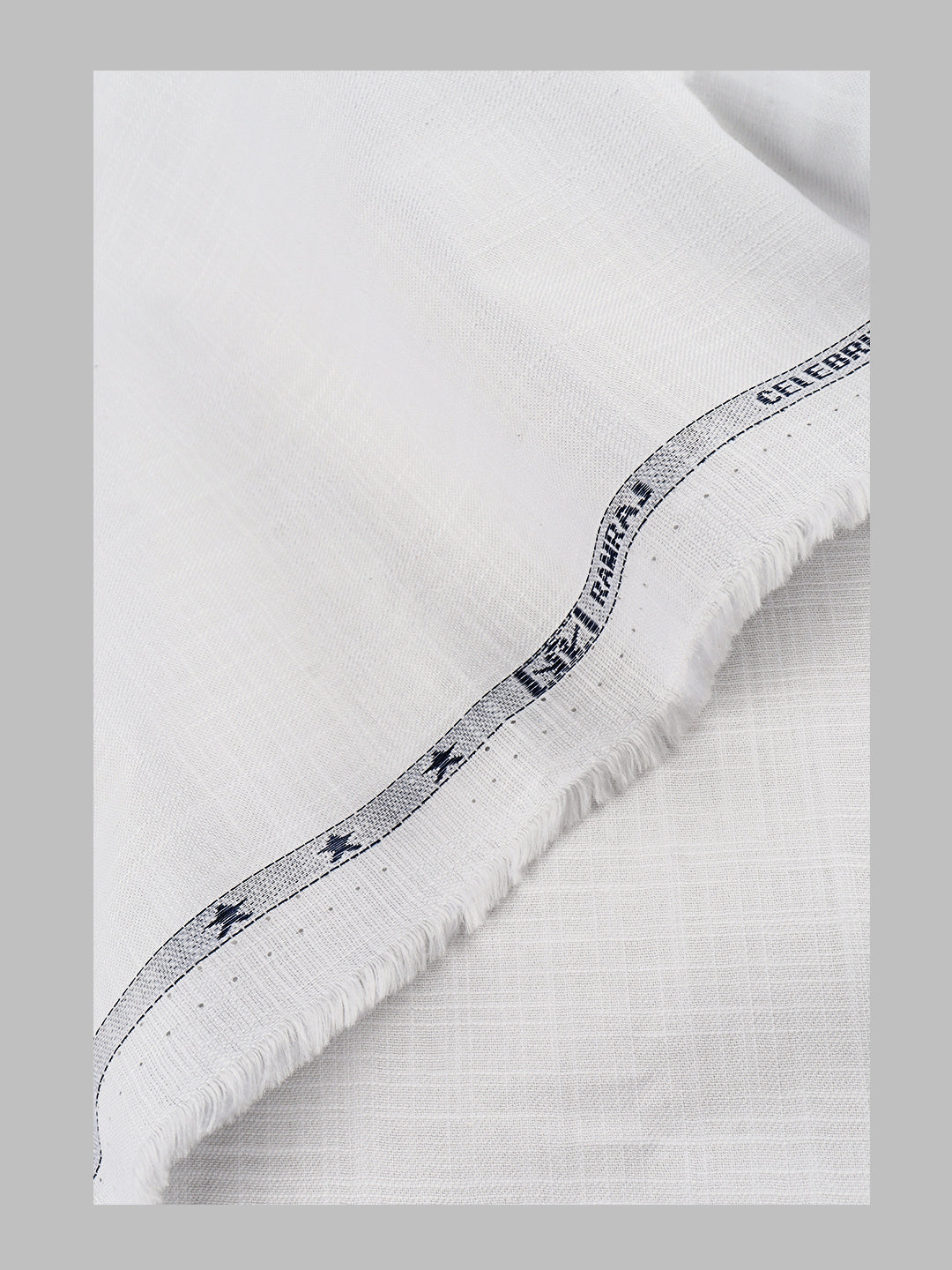 Mens Cotton Stripes Shirt Fabric White Celebrity White