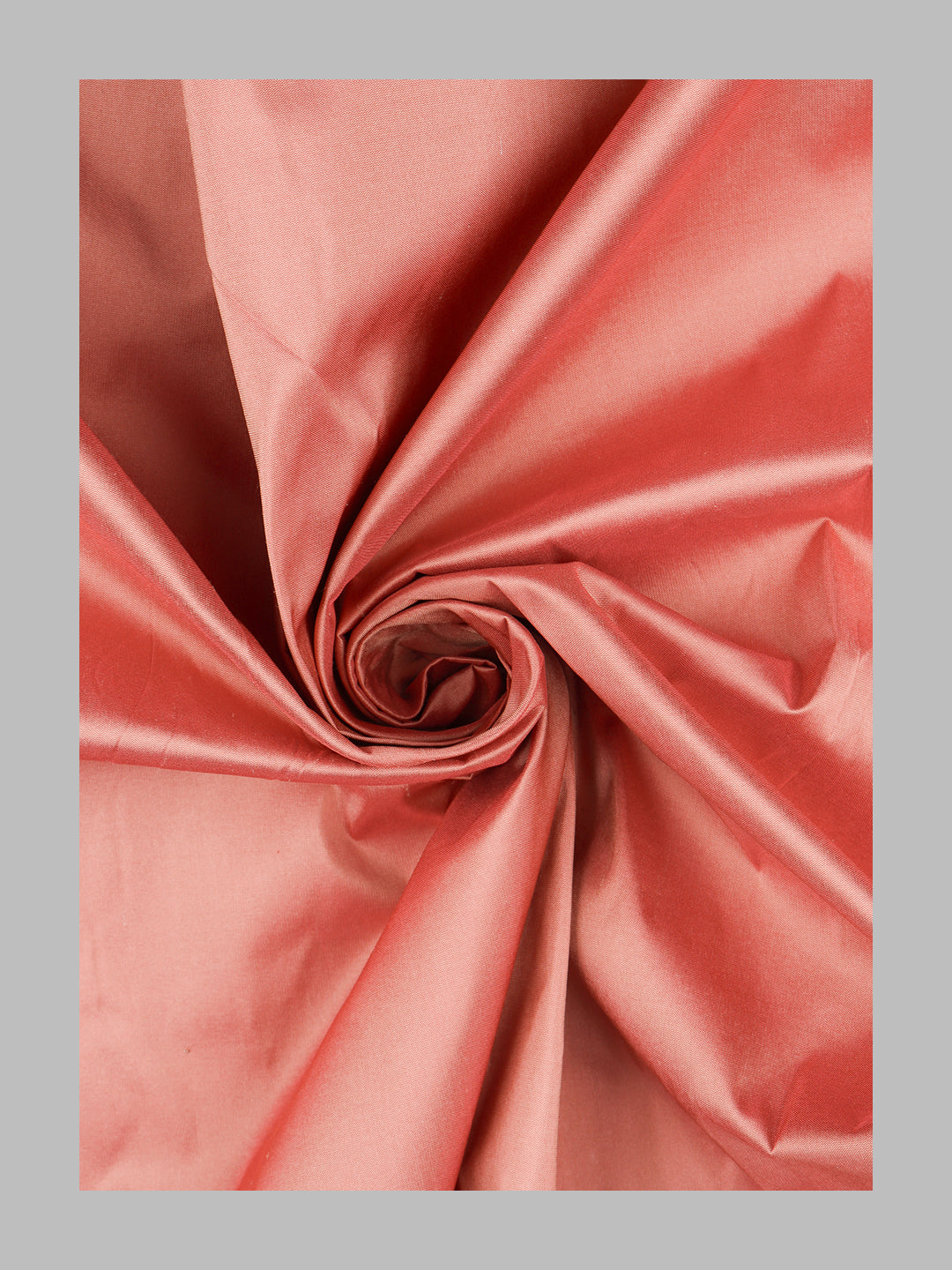 100% Silk Slubless Dupion Mens Shirting Fabric-Rose Dawn Colour