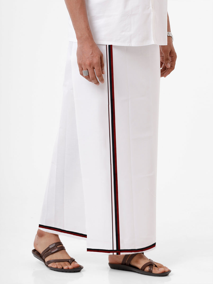Men 100% Cotton  Single Layer Political Dhoti MLA DMK