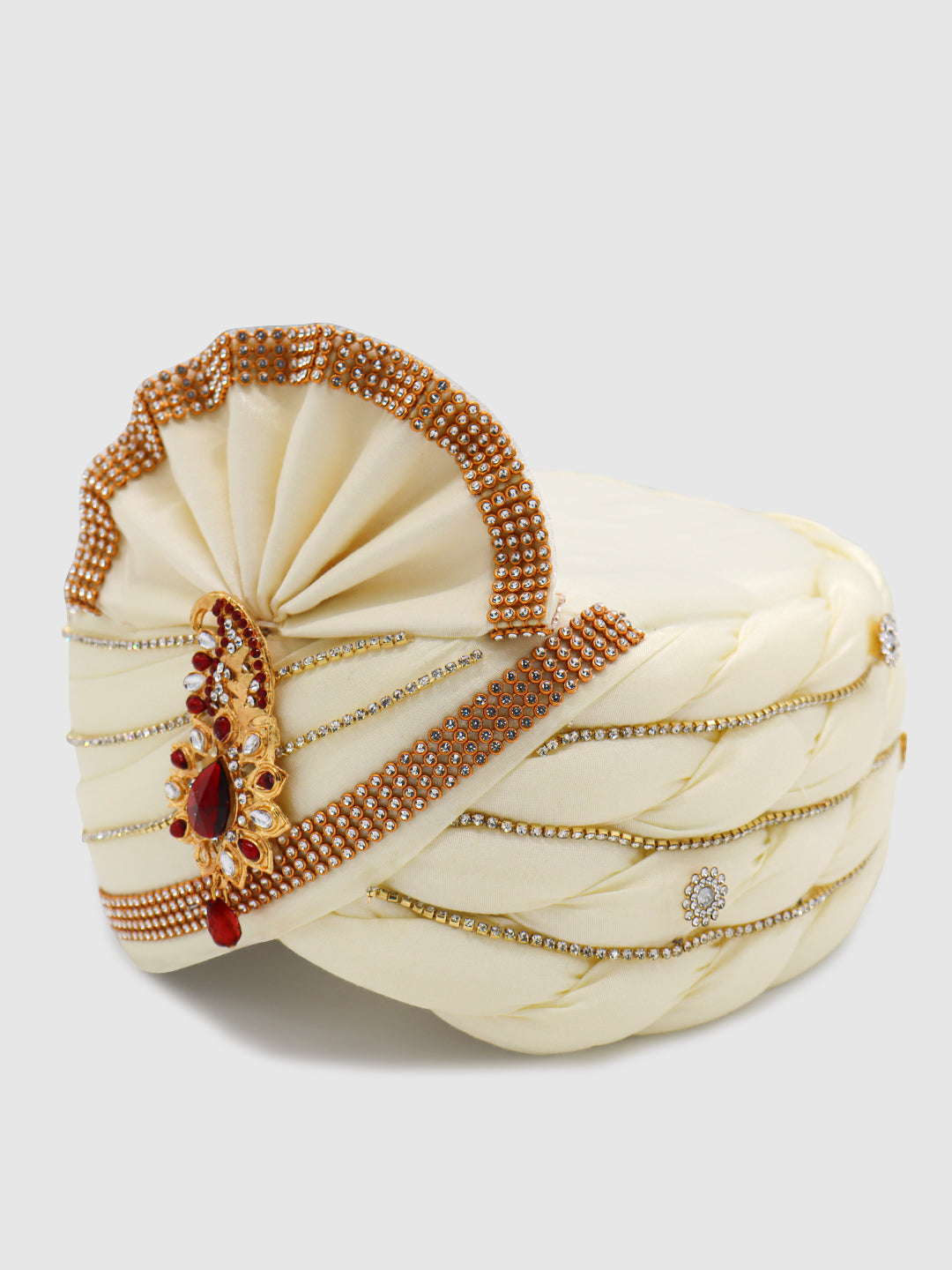 Traditional Silky Style Wedding Turban - 81