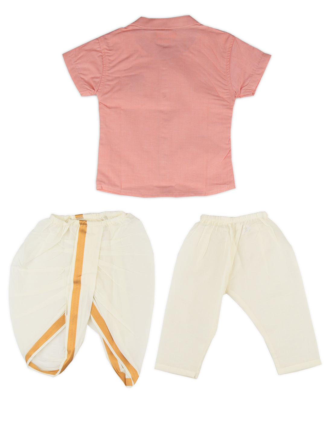 Born Baby Shirt with Pant and Panchakacham Set Tonys Pink G47