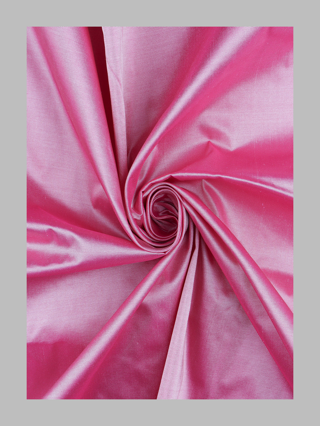 100% Silk Slubless Dupion Mens Shirting Fabric-Pink Colour