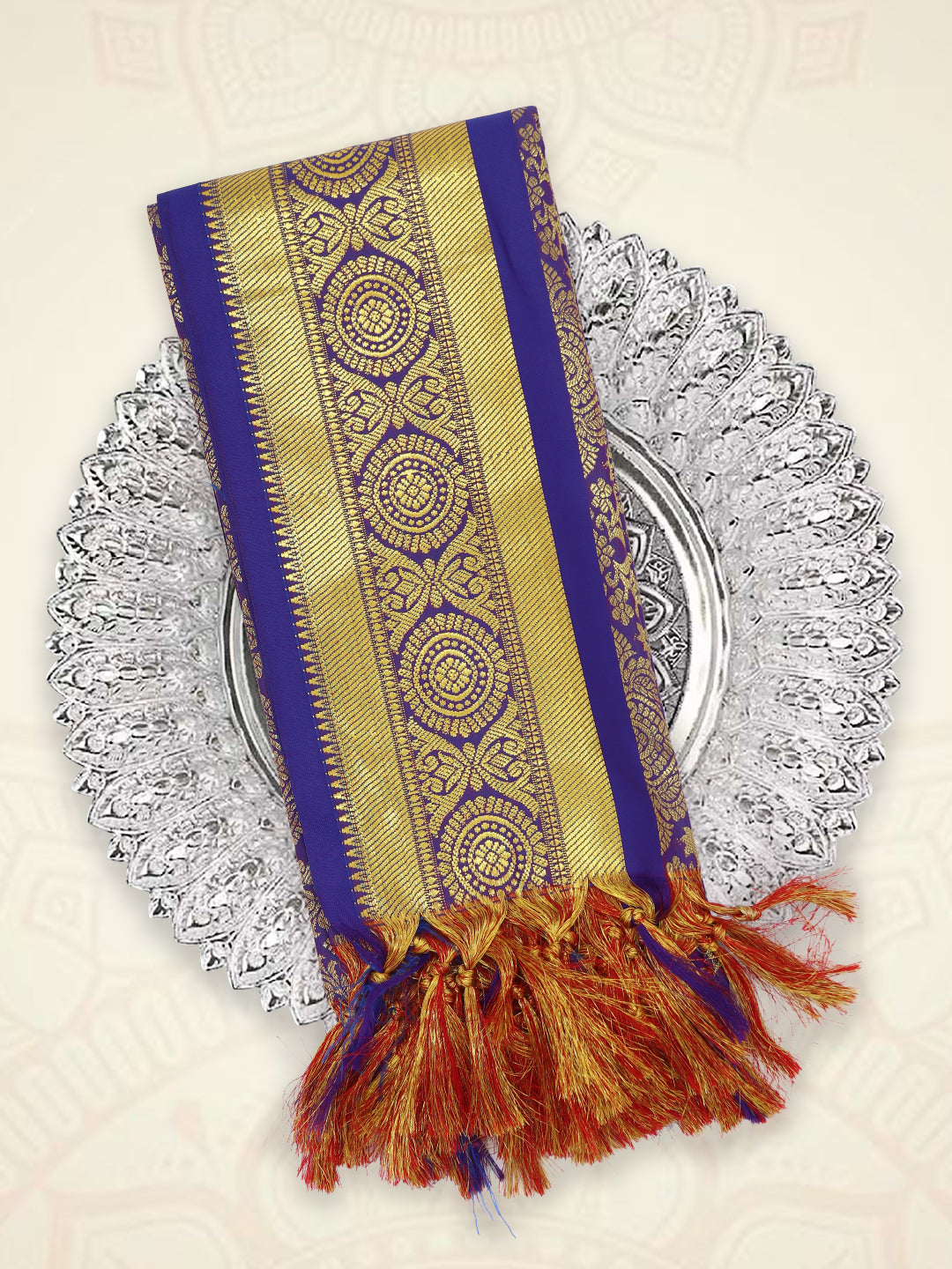 Art Silk Chakra Ponnadai Shawl Assorted Colour 517