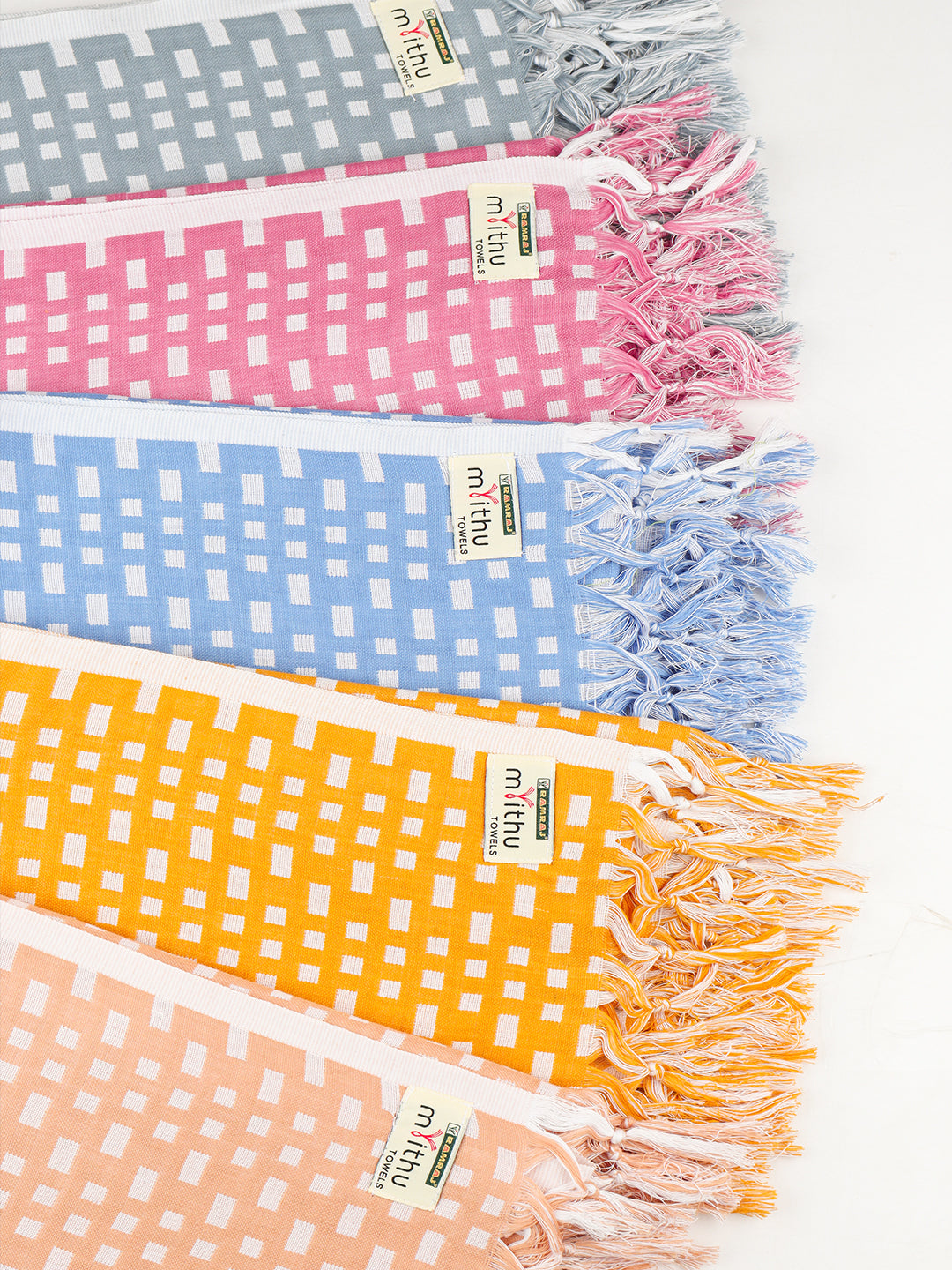 100% Cotton Bath Towel with Assorted Colour Twin Plus 896G