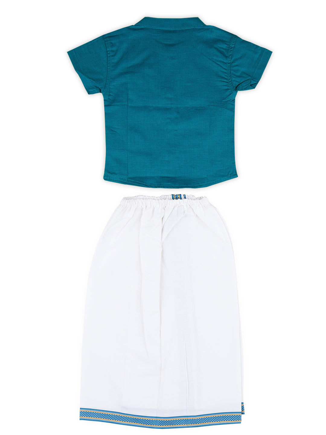 Born Baby Shirt & Dhoti Set Blue GL15