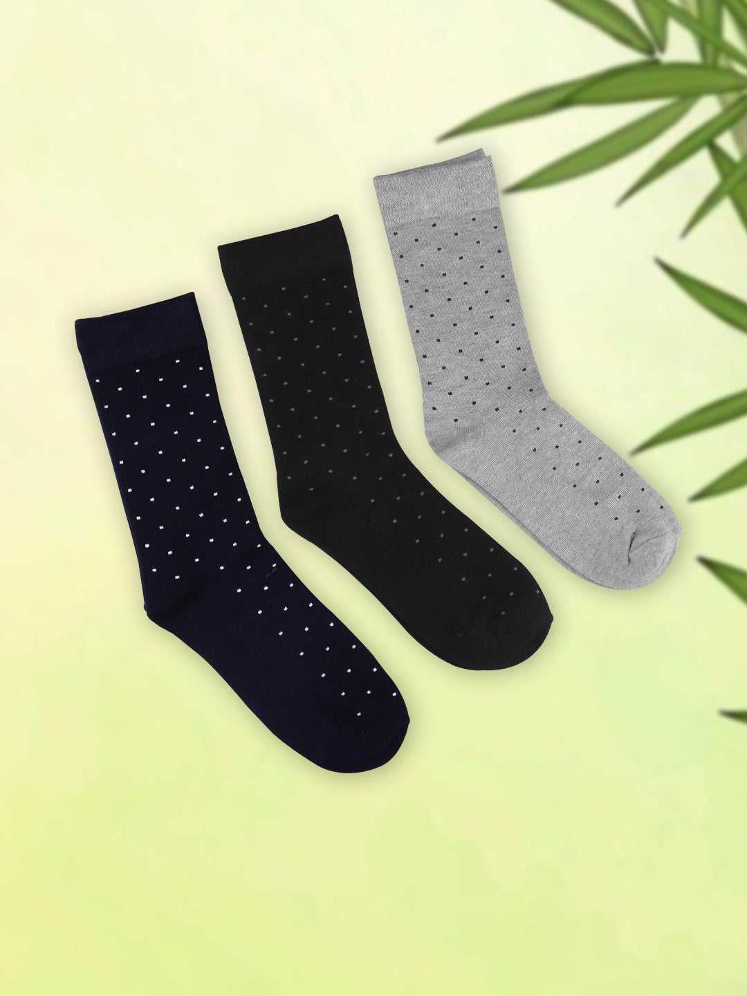 Men Assorted Formal Full Length Polka Dot Designed Socks FFD2