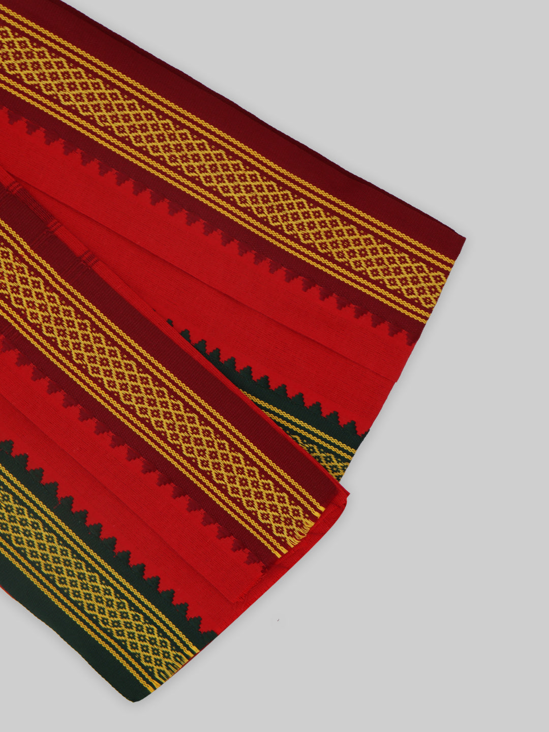 Men Angavastram Towel Vedant Red (Pack of 2)