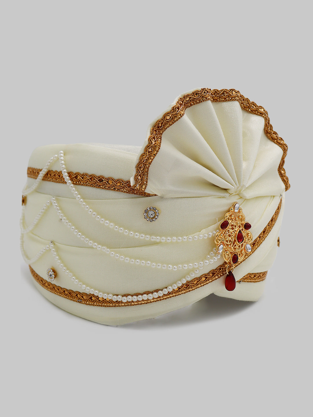 Traditional Silky Style Wedding Turban - 107