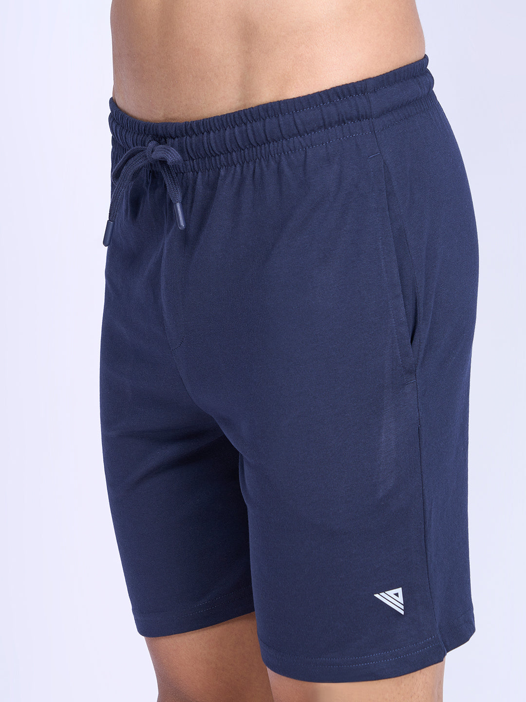 Men Combed Cotton Rich Expert Shorts Navy ES2
