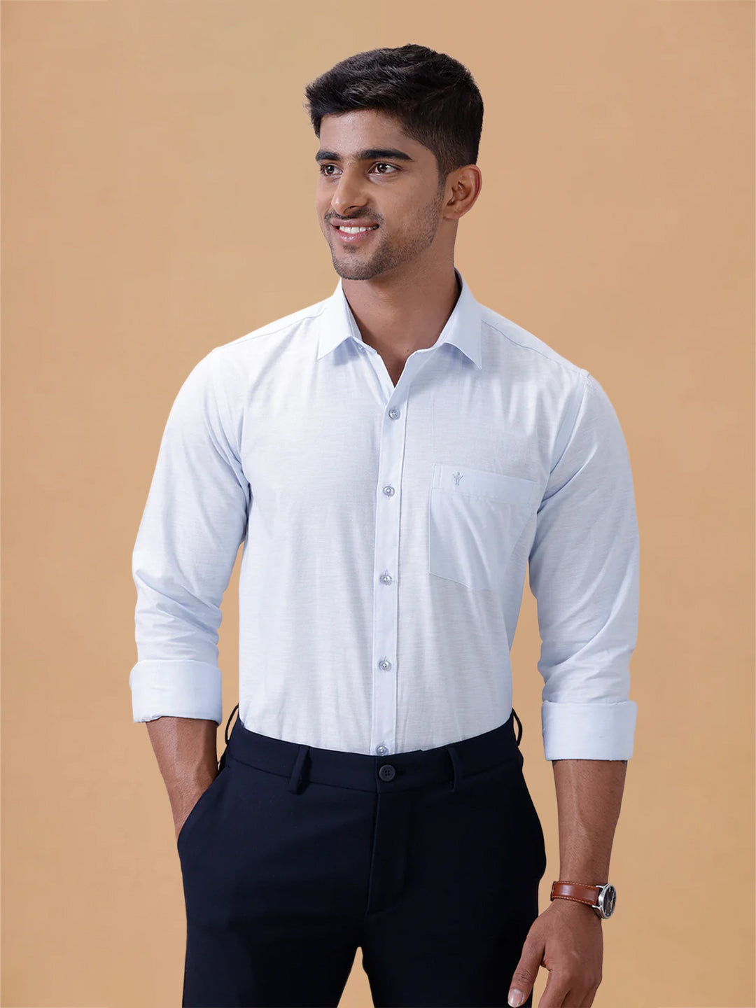 Cotton Rich Light Sky Blue Regular Fit T64 ANT1