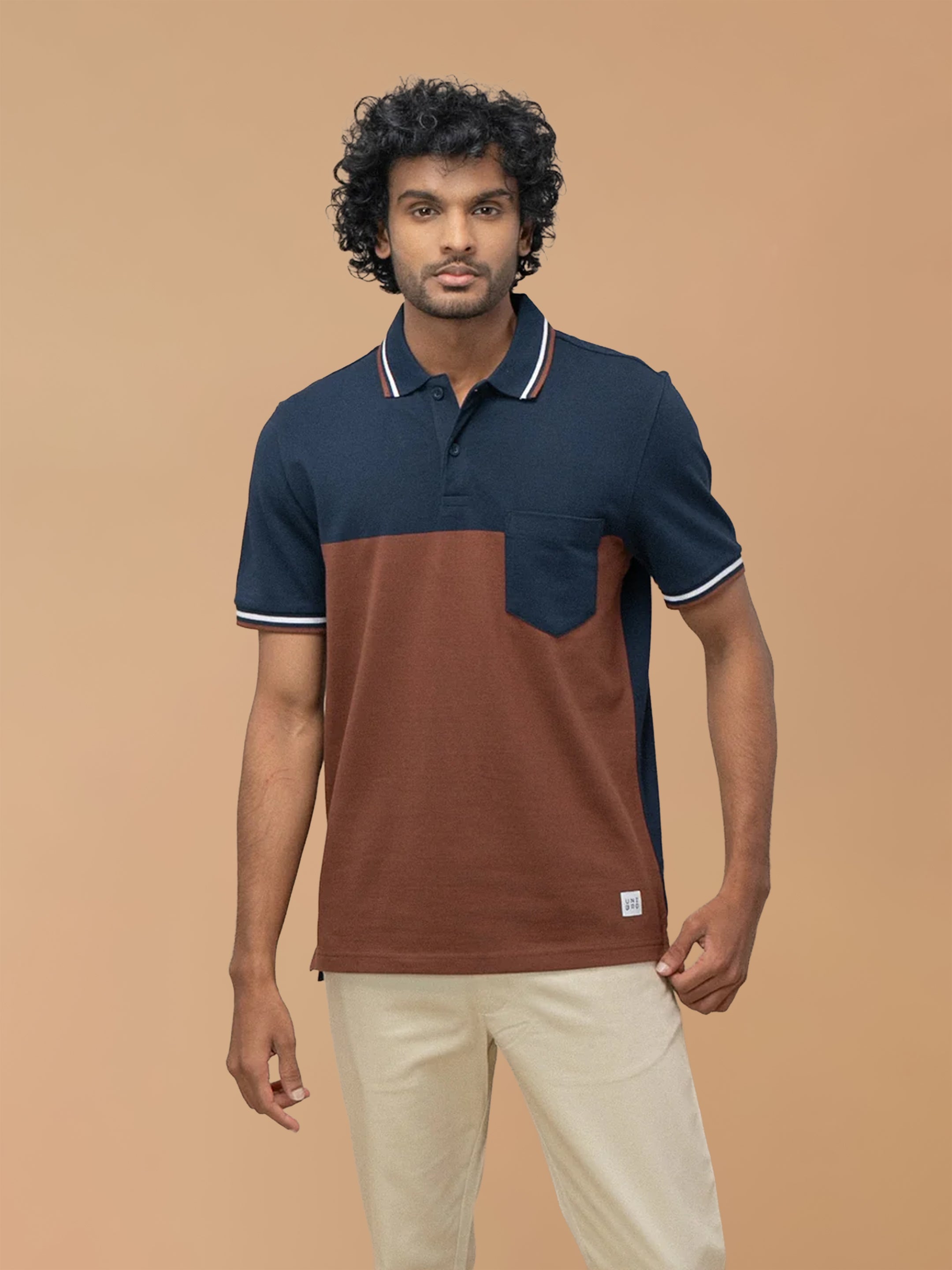 Stripper Cotton Rich Polo Brunette