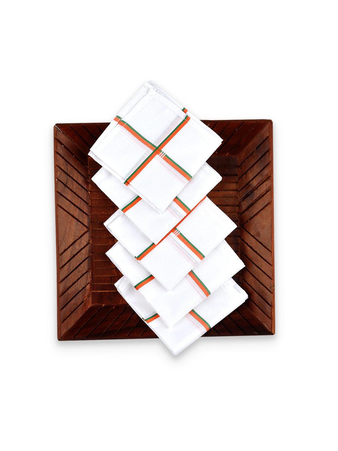 Cotton Good Feel Political Hand Kerchief BJP ( Pack of 5 )