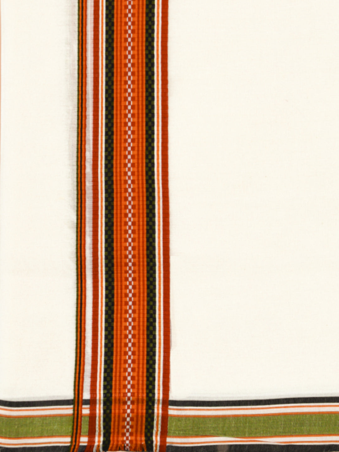 PANCHAA™ Handwoven Azo-Free Dyes Extra Weft Dhoti D7