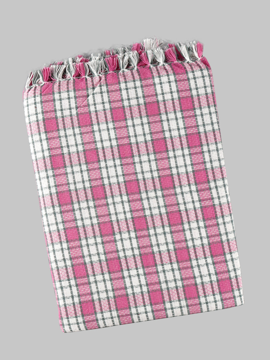 Kurunji Cotton Colour Bath Towel-Design four