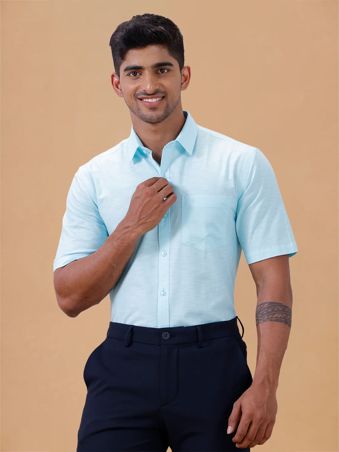 Cotton Rich LT Mint Green Regular Fit T64 ANT4