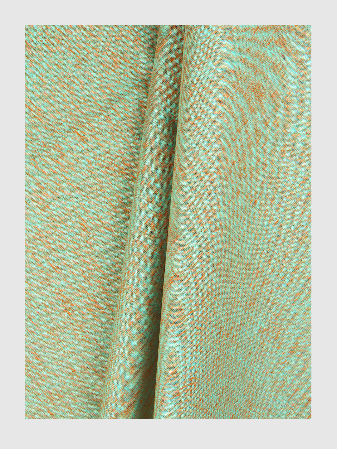 Boys Cotton Blend Green Self Design Shirt and Kurta Fabric Lampus