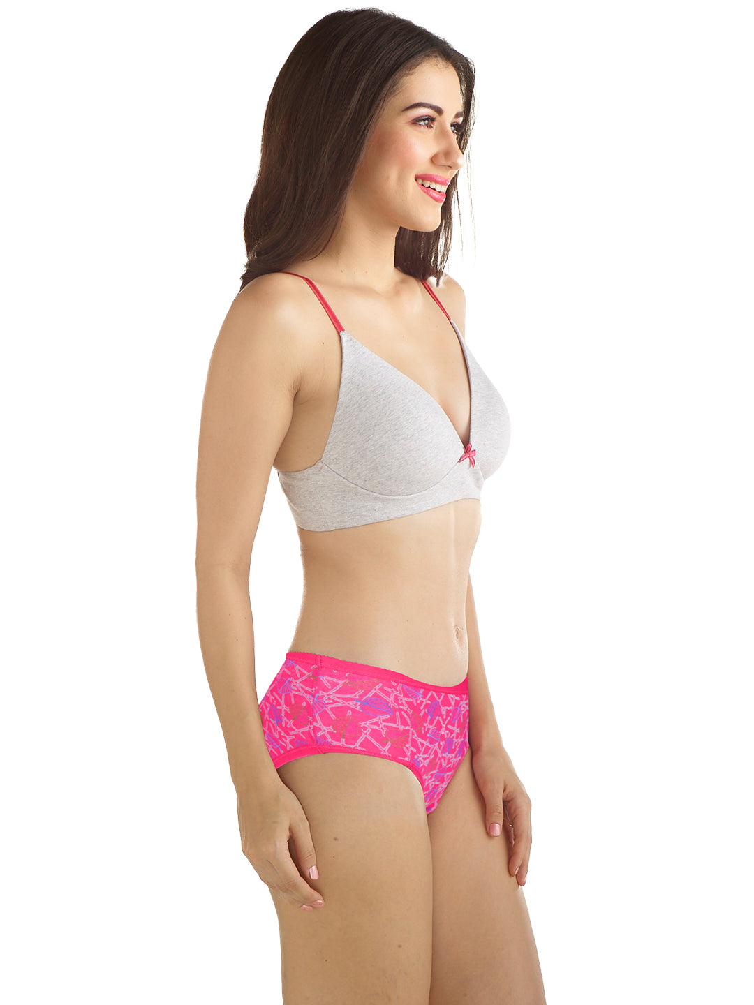 Women 100% Combed Cotton Assorted Printed Panties Oviya (Pack of 3)