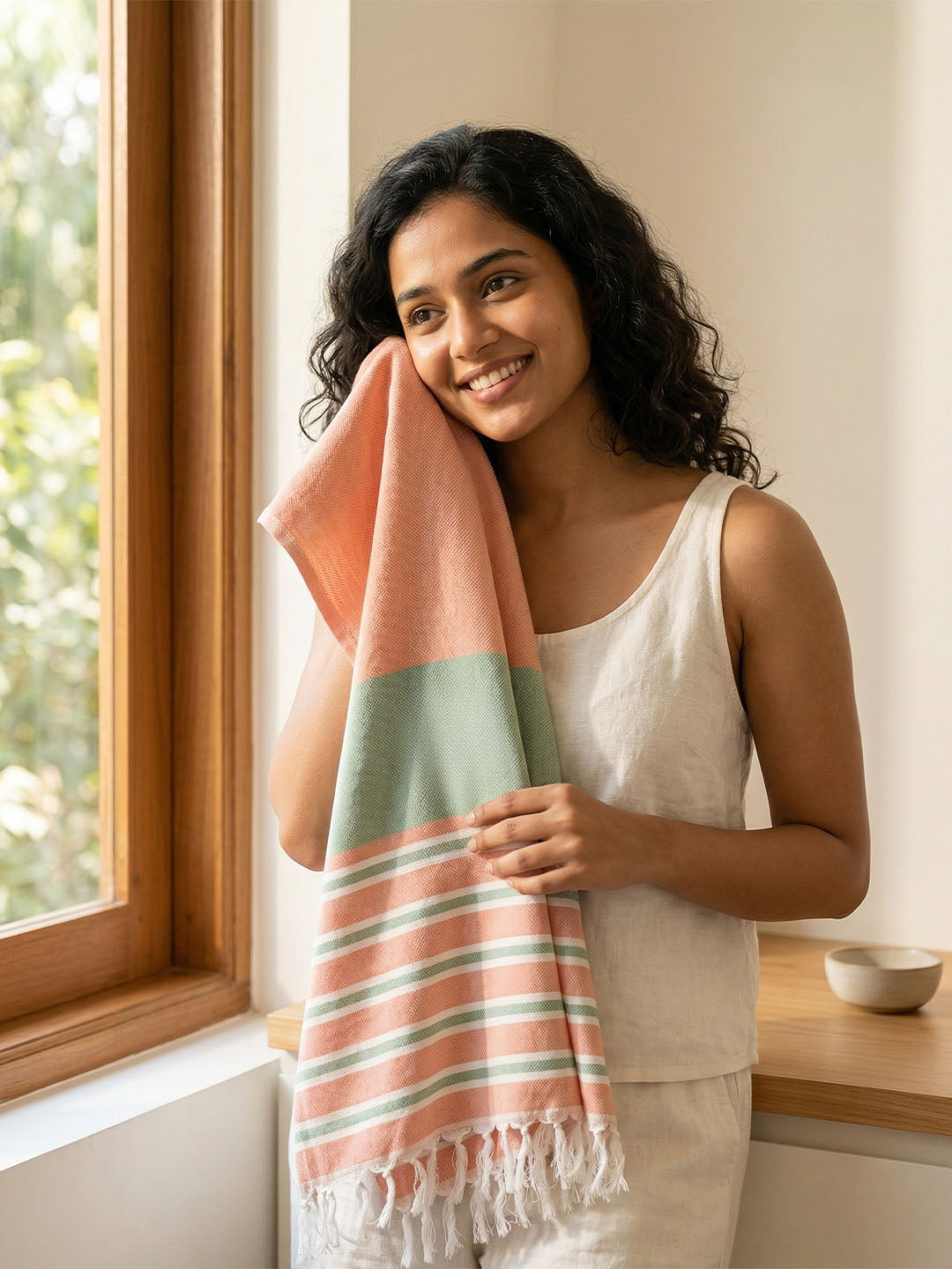 Premium Bamboo Bath Towel – Hypoallergenic with Towel Bag | UPF 50+ UV-Treated Fabric, 98% Protection