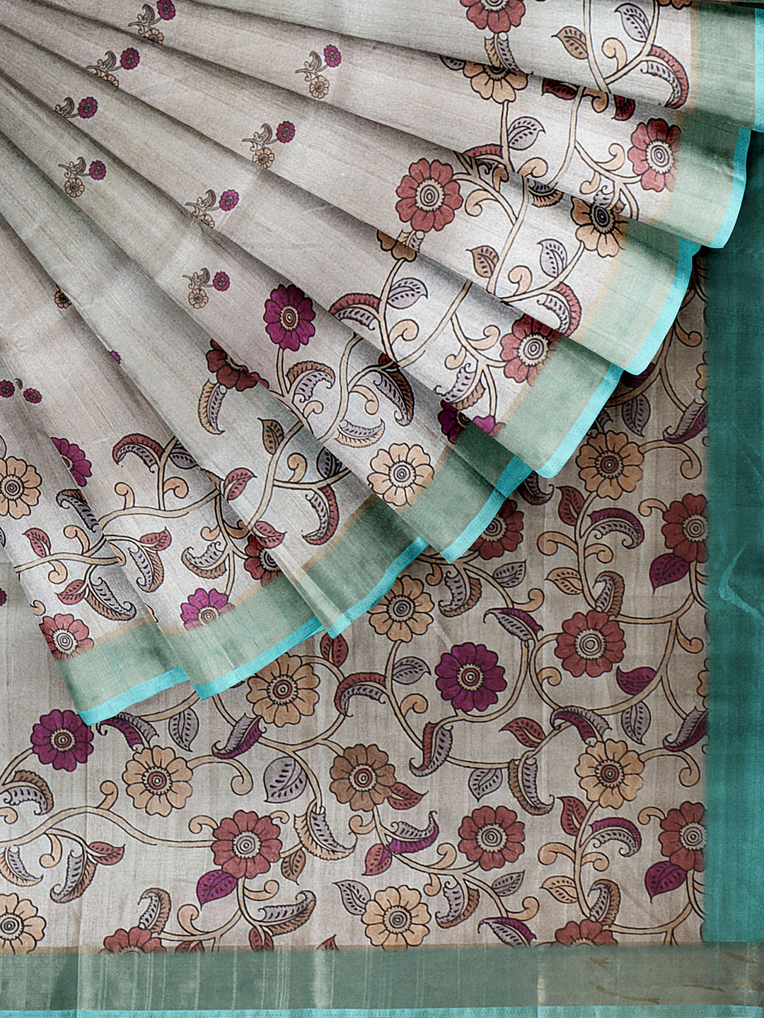 Women Semi Raw Silk Saree Sandal SRS108