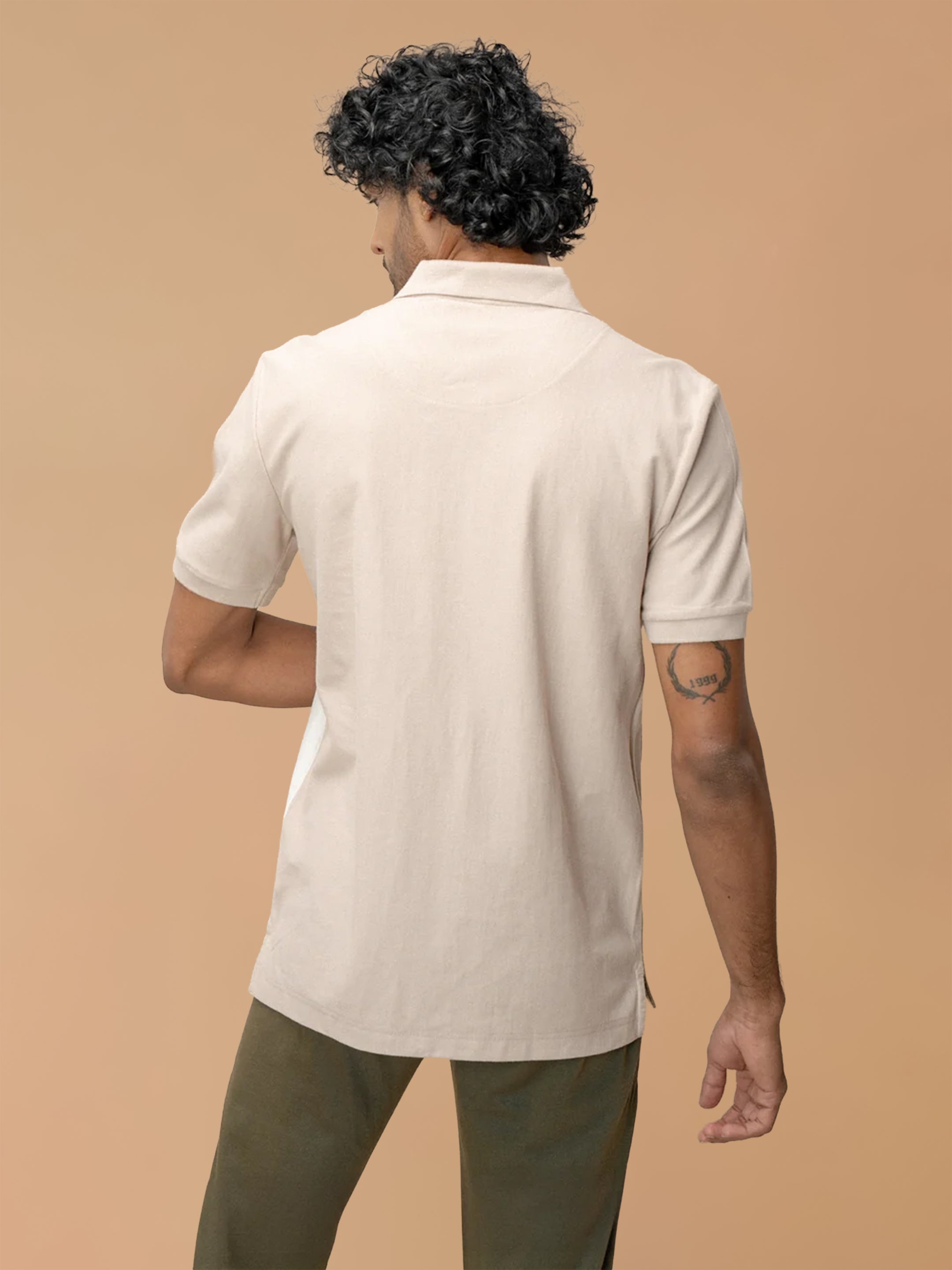 Stripper Cotton Rich Polo Stone Gray