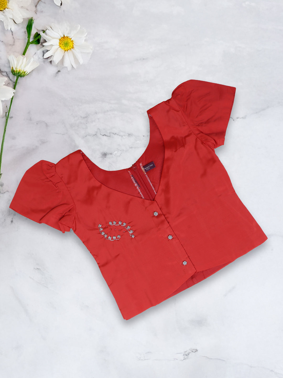 Girls Traditional Skirt Set Red with Green GPS19