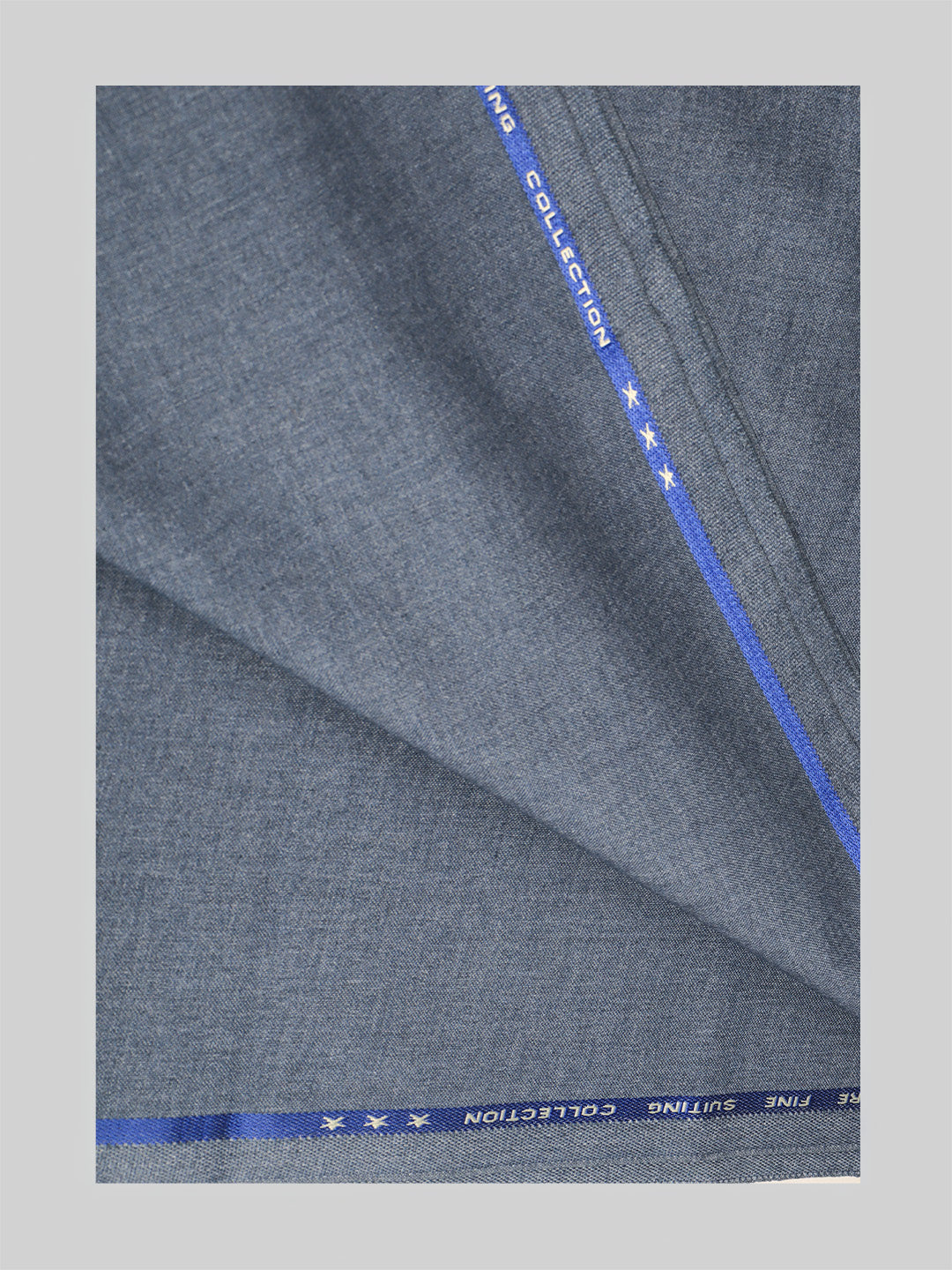 Cotton Plain Shirting & Suiting Set Uniform Bluish-Gray Safari