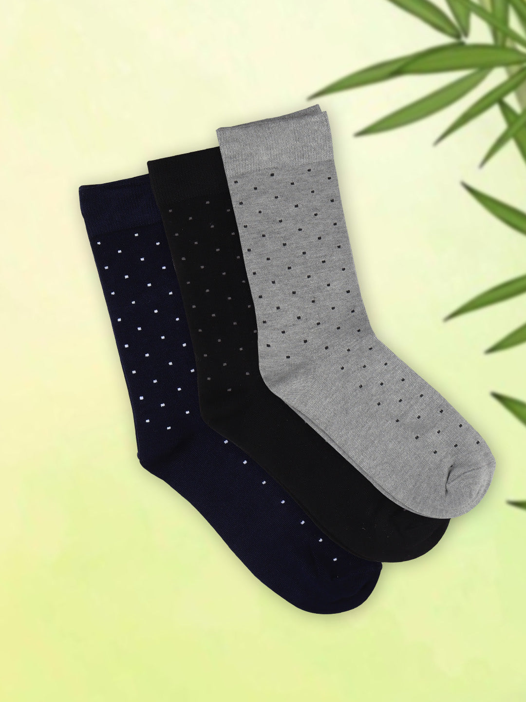 Men Assorted Formal Full Length Polka Dot Designed Socks FFD2