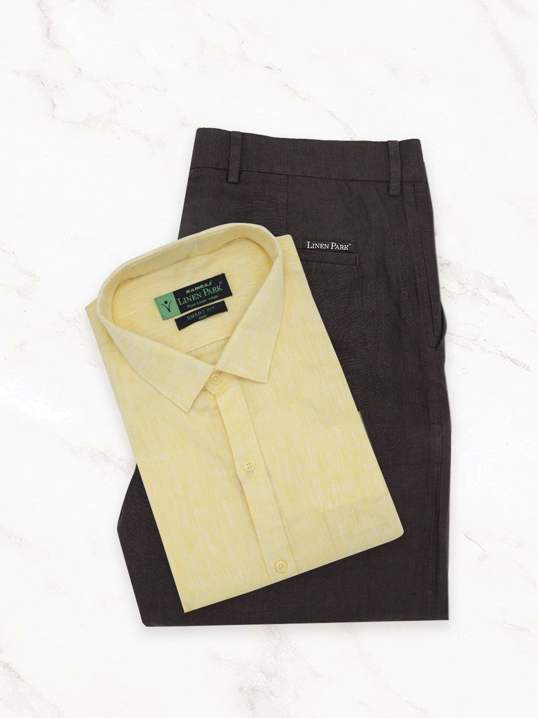 Mens Pure Linen Shirt and Pant Combo PL1