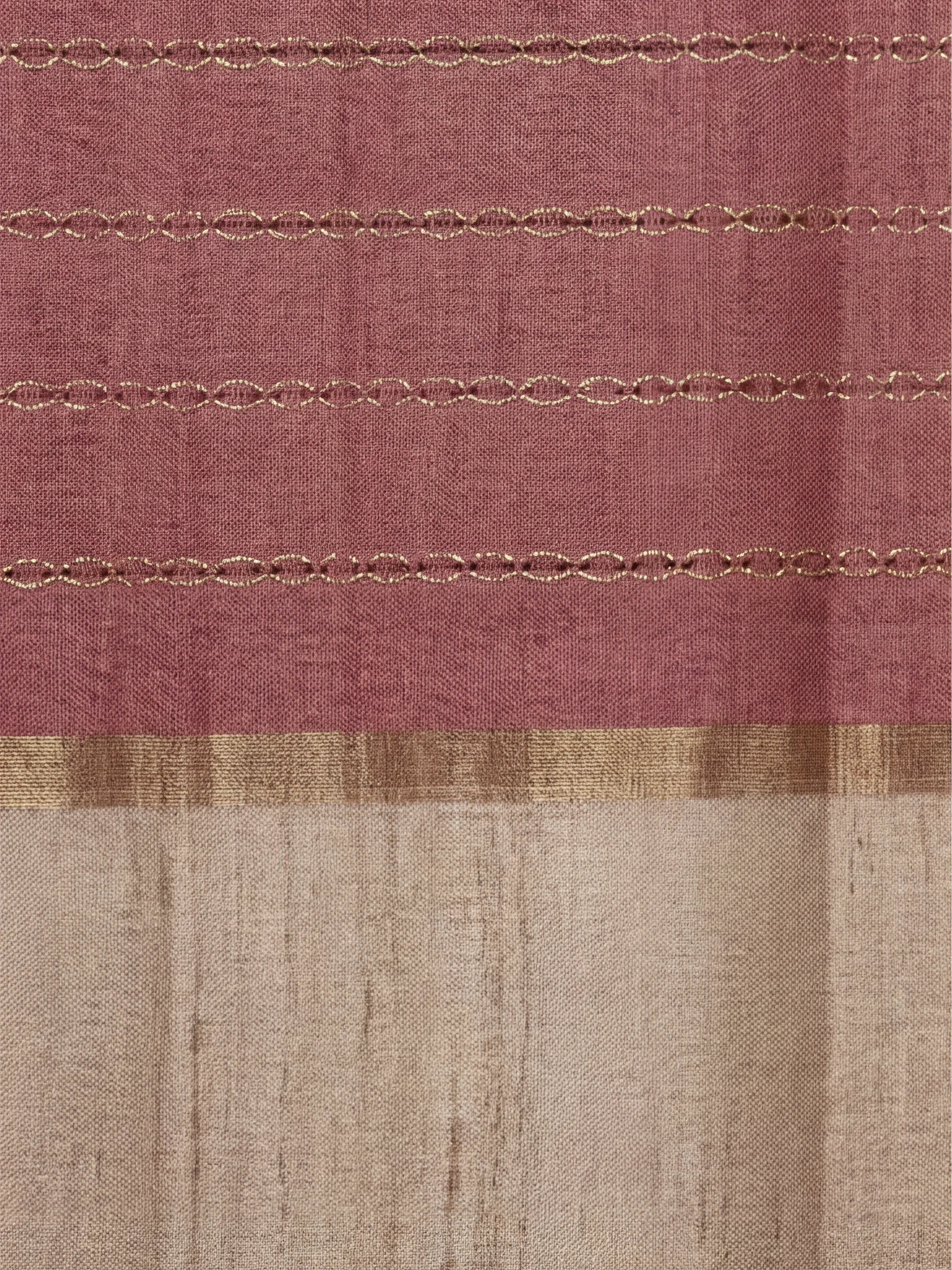Women Semi Tussar Purple Saree ST328
