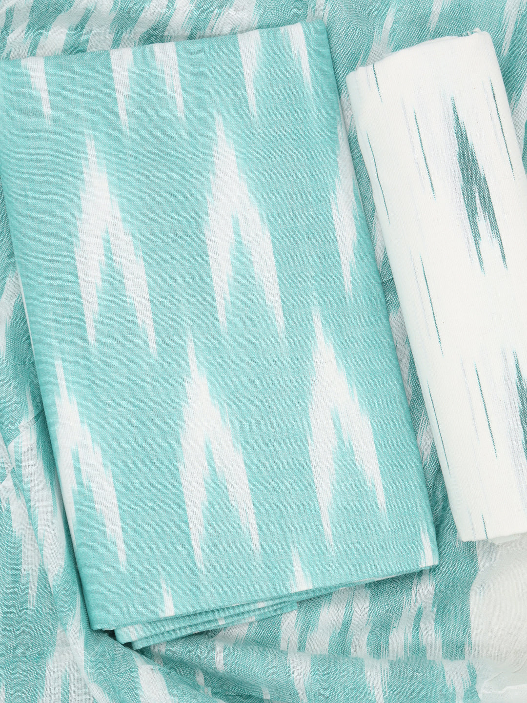 Women Pure Cotton Dress Material Mint Green DM323