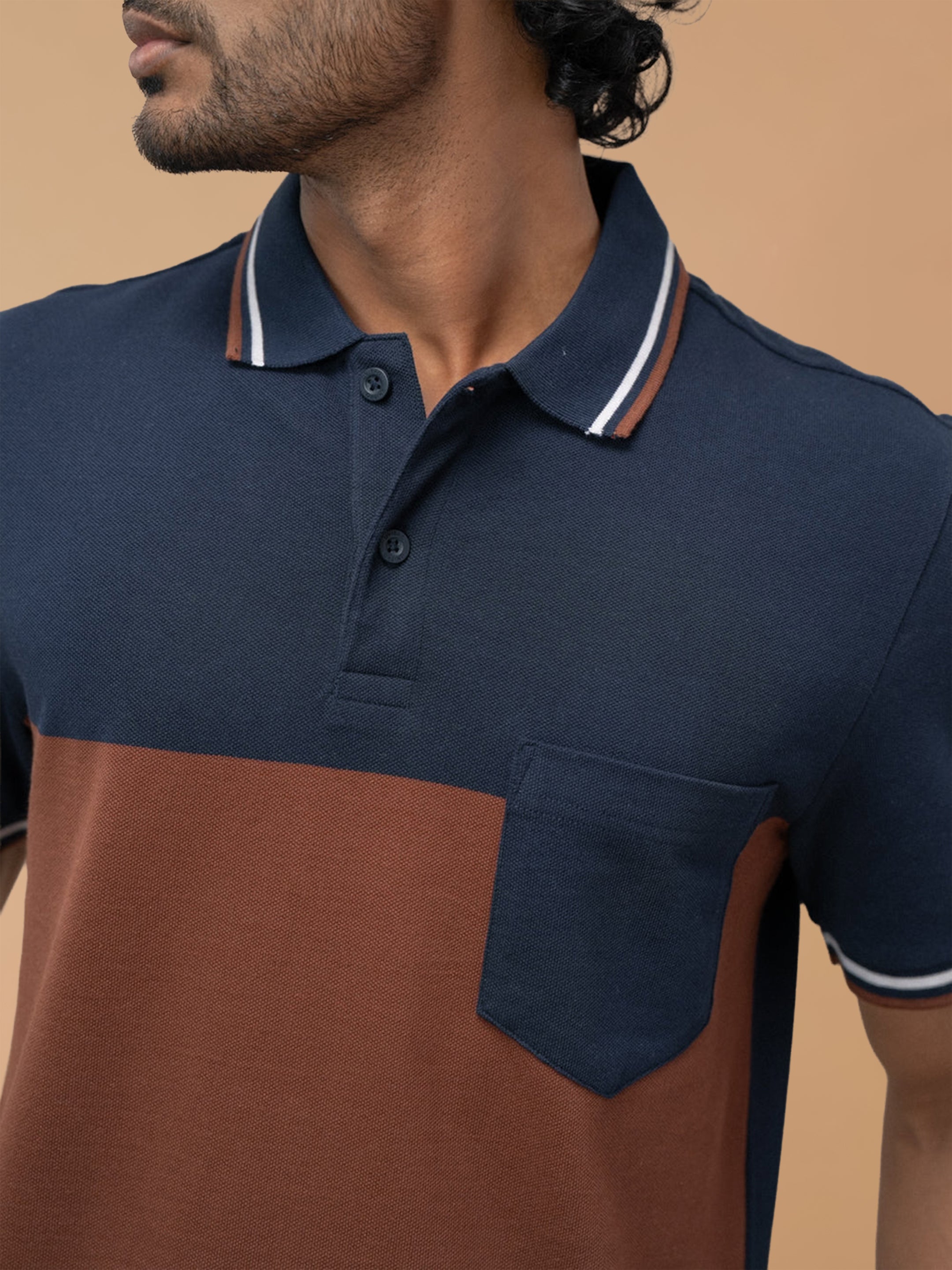 Stripper Cotton Rich Polo Brunette