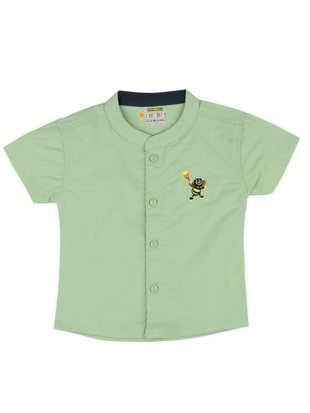 Born Baby Shirt with Pant and Panchakacham Set Green G62