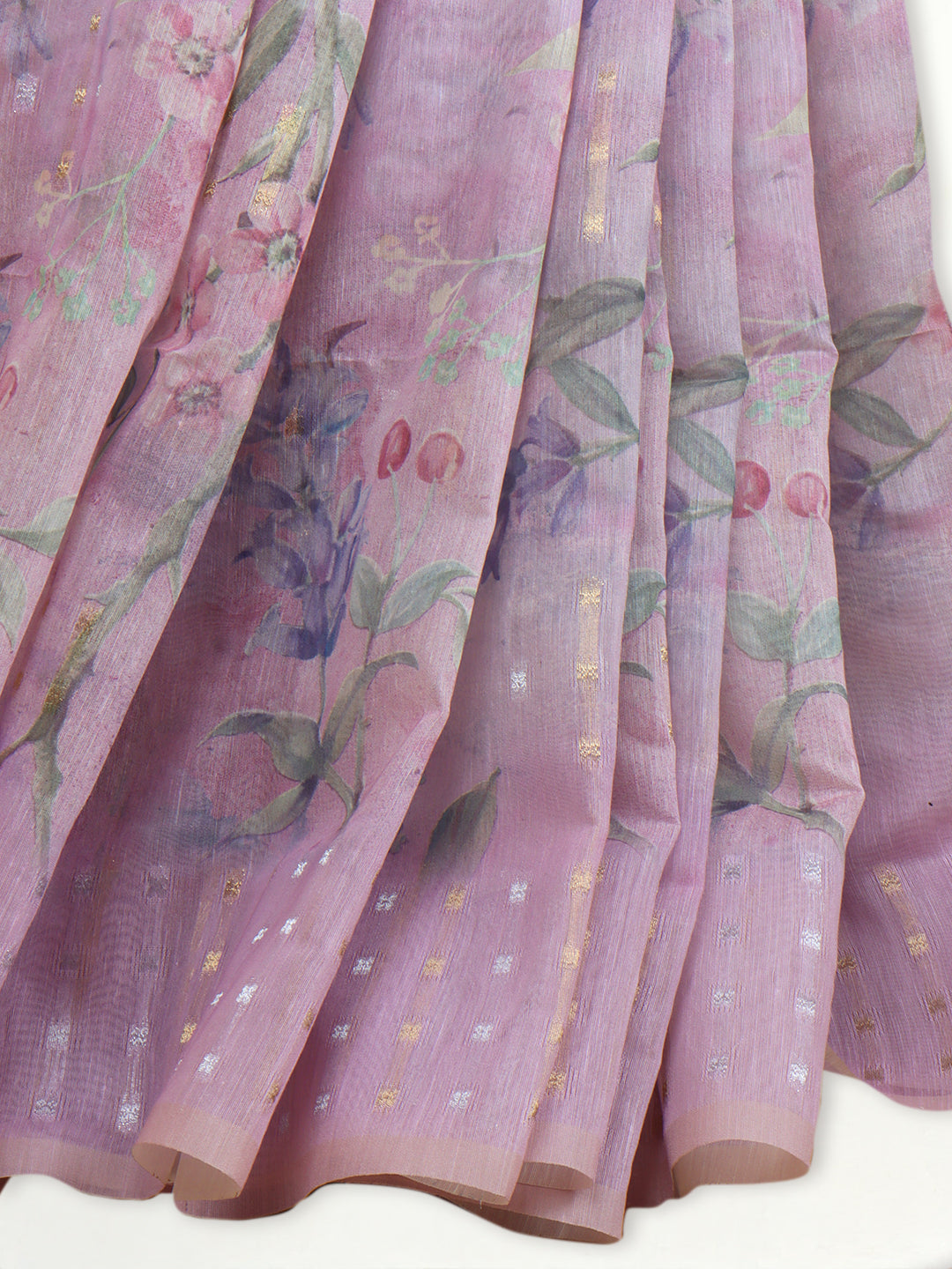 Women Light Pink Tissue Saree TS42