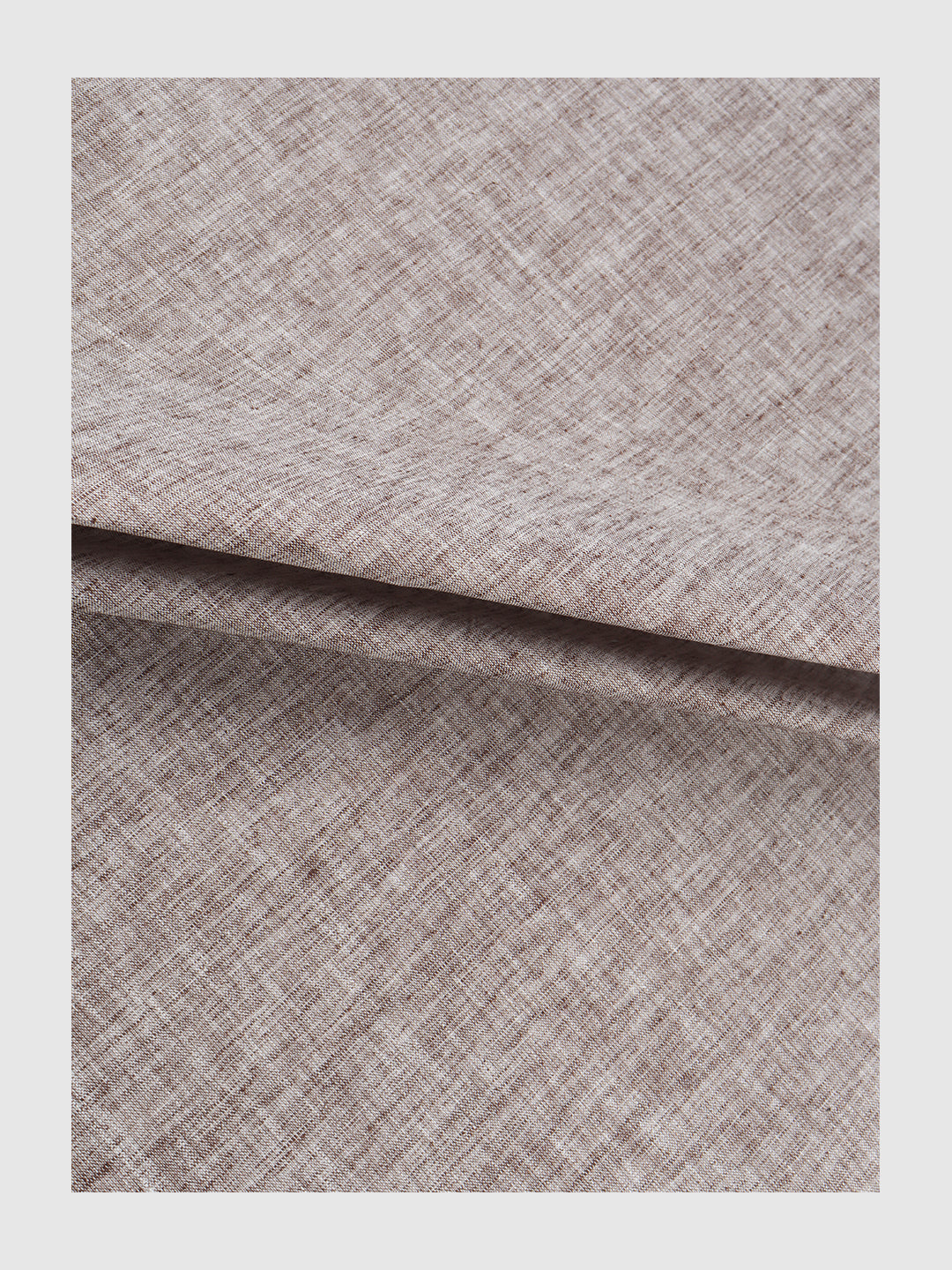 Men Cotton Blend Brown Self Design Shirt and Kurta Fabric Lampus