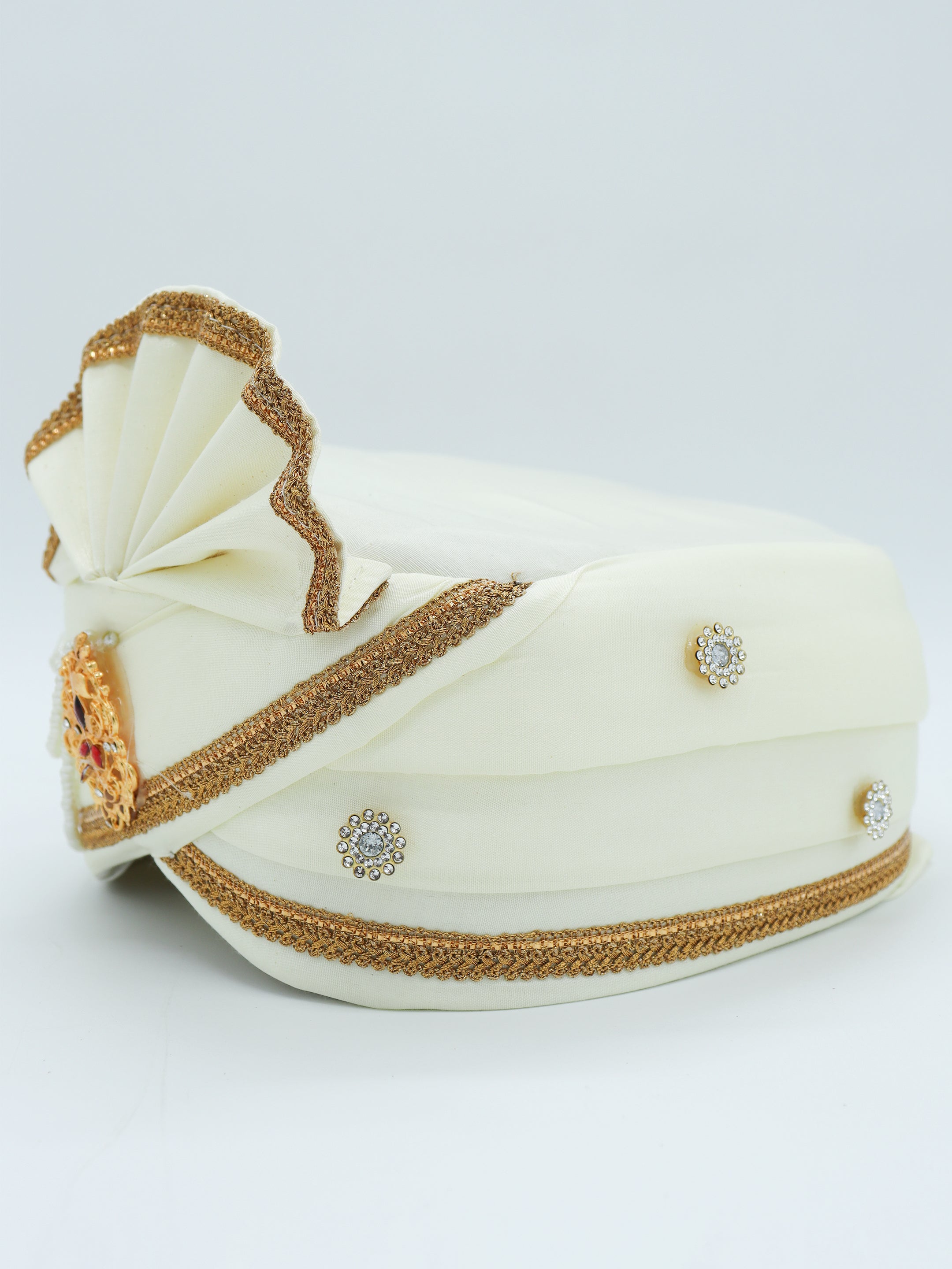Traditional Silky Style Wedding Turban - 124