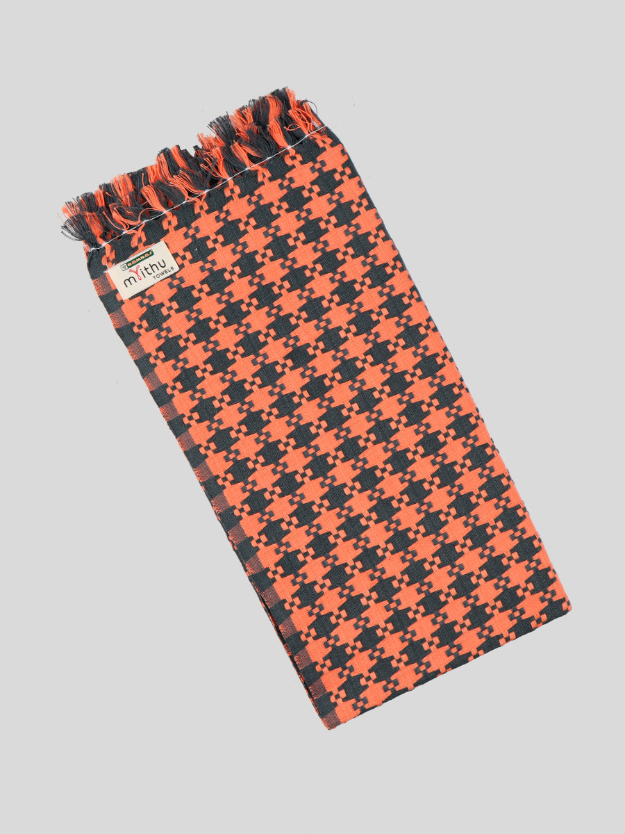 Cotton Colour Bath Towel Marutham-Orange