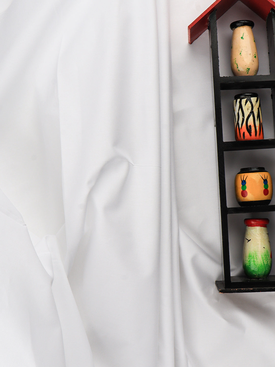 Men Cotton Blend Pants Fabric White Romantic