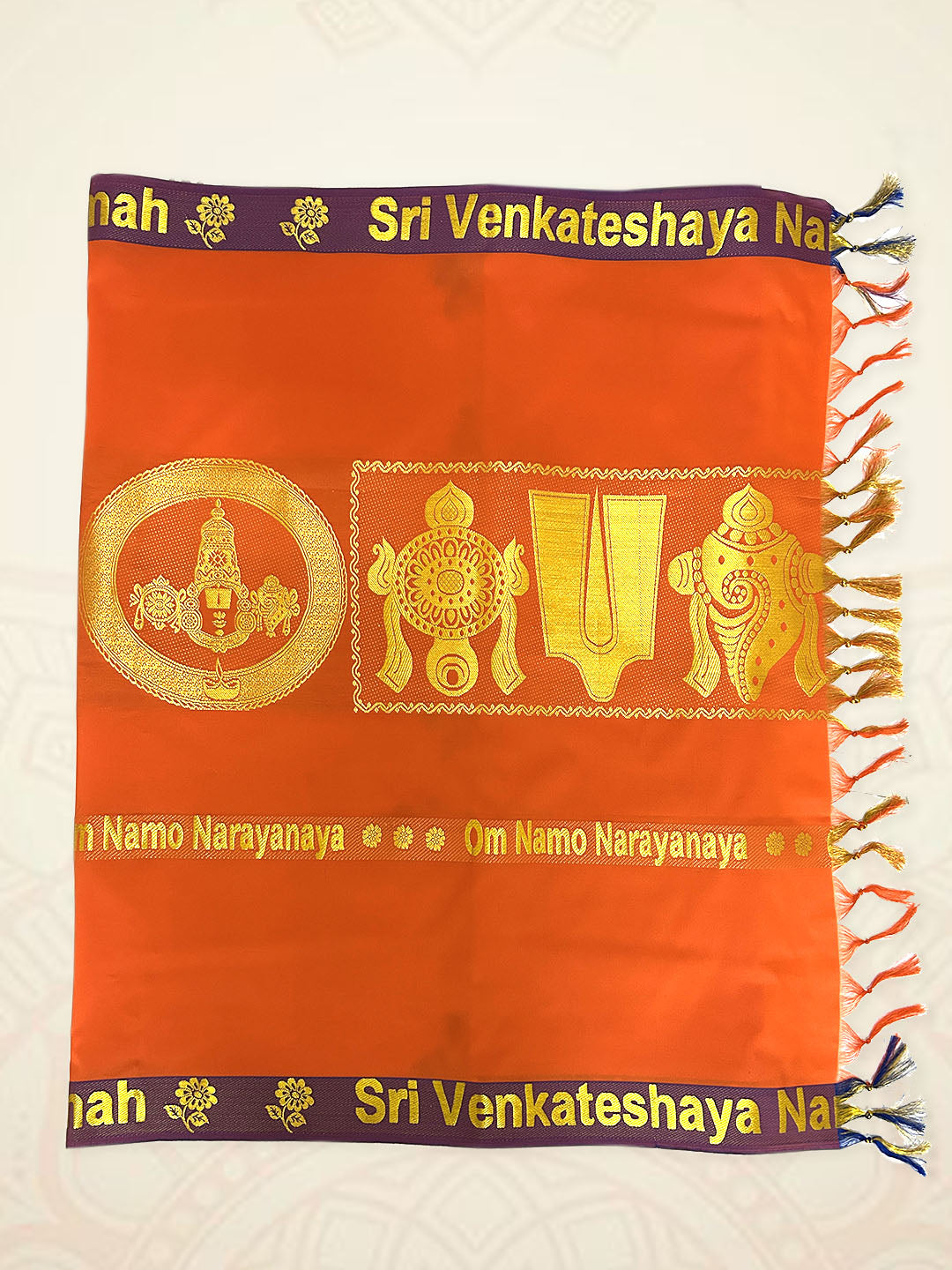 Art Silk Perumal Ponnadai Shawl Assorted Colour 512