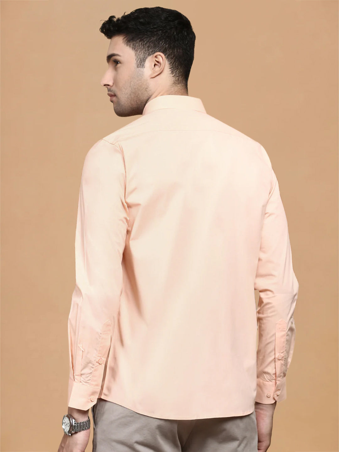 Cotton Spandex LT Safroon 2 Way Stretch Smart Fit Shirt LY7
