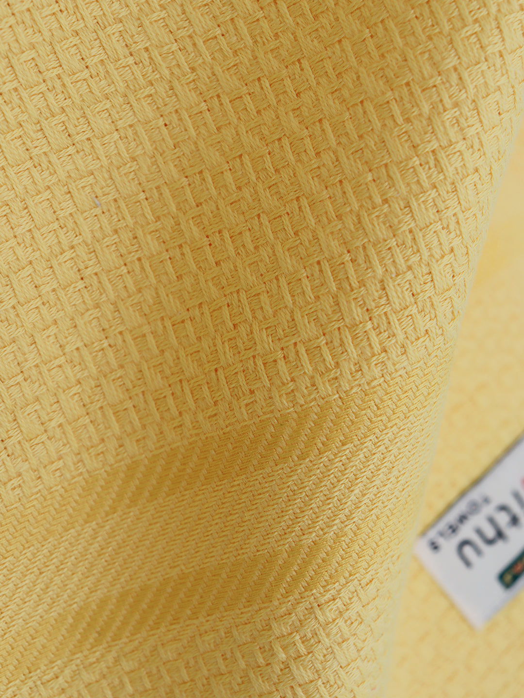 100% Cotton Self Designed Bath Towel Yellow Magnus MCS03