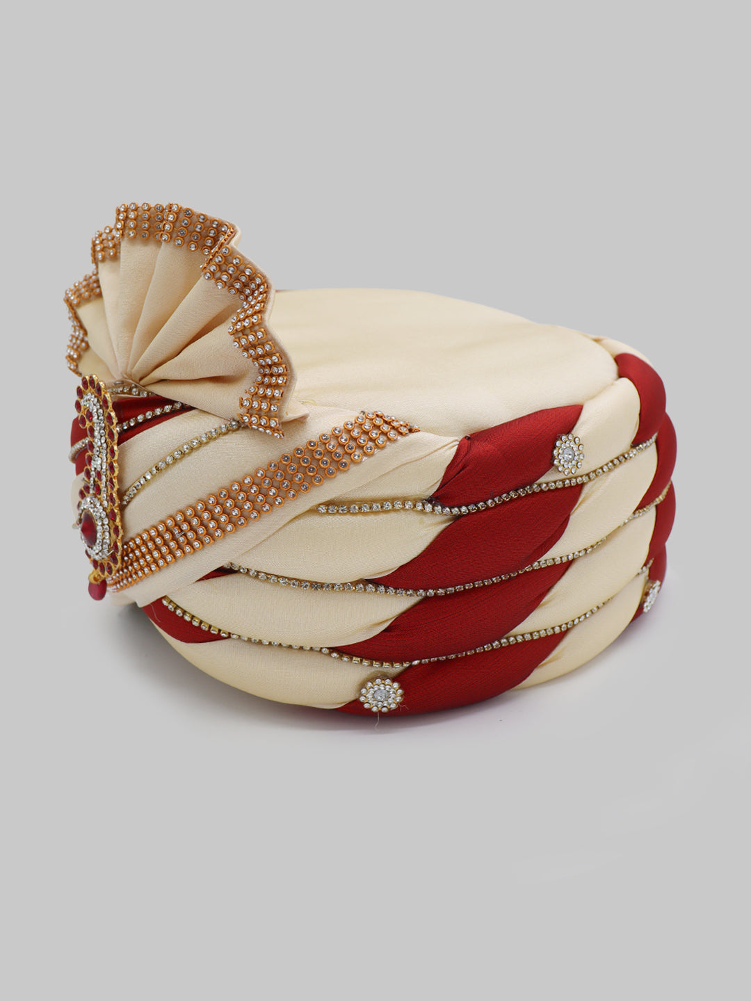 Traditional Silky Style Wedding Turban - 102