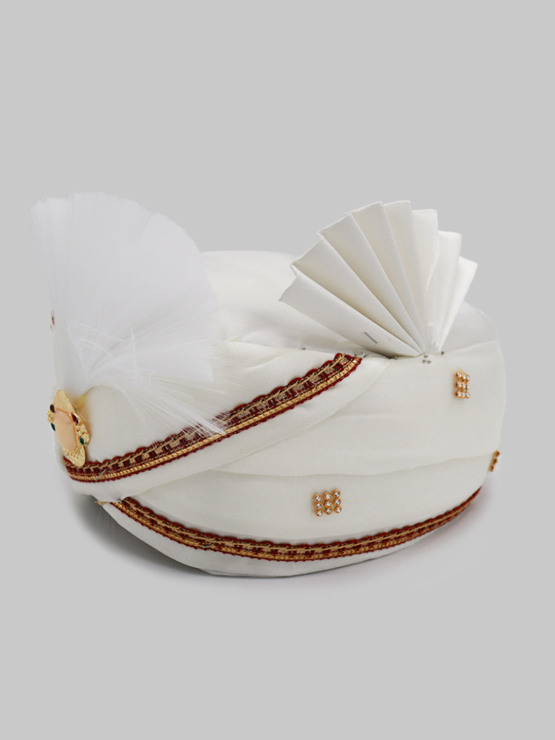 Traditional Silky Style Wedding Turban - 104