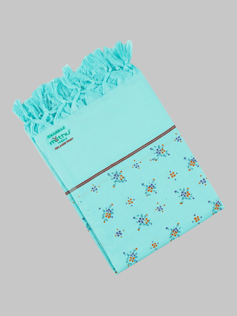 Relaxer Colour Print Bath Towels-Green